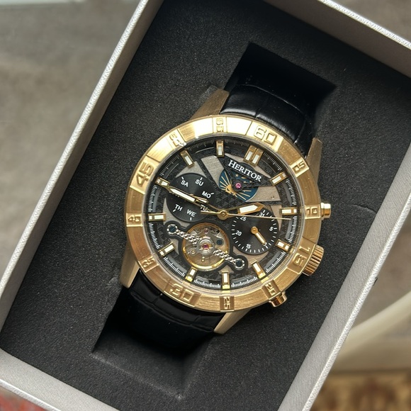NWT Authentic HERITOR Automatic Men Watch - Picture 8 of 10